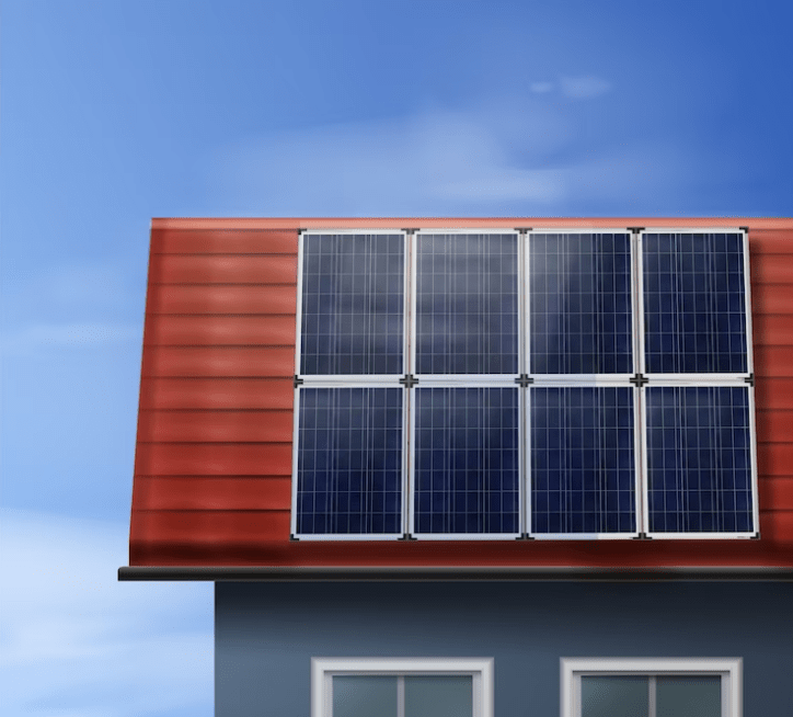 setup solar panel in roof